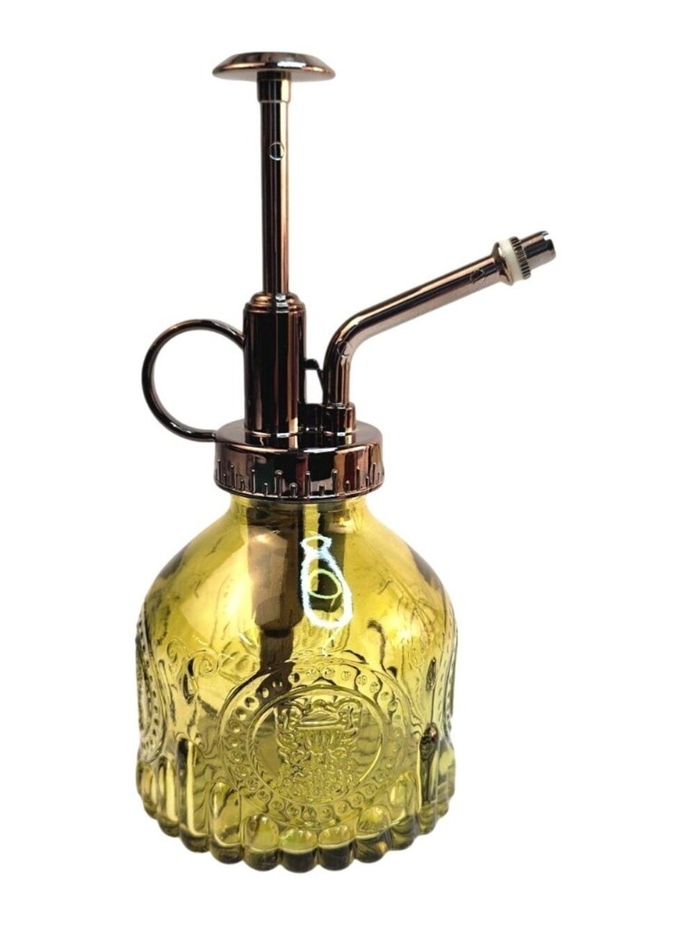 Olive Green Glass Orchid Mister 6.8 oz Air Plant Fine Mist Spray Bottle - Picture 9 of 11